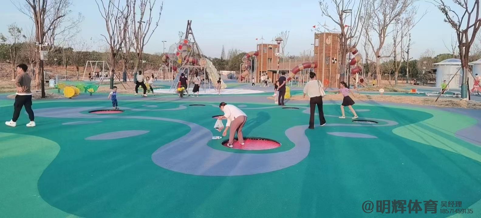 银川公园跑道是用什么材料做成的